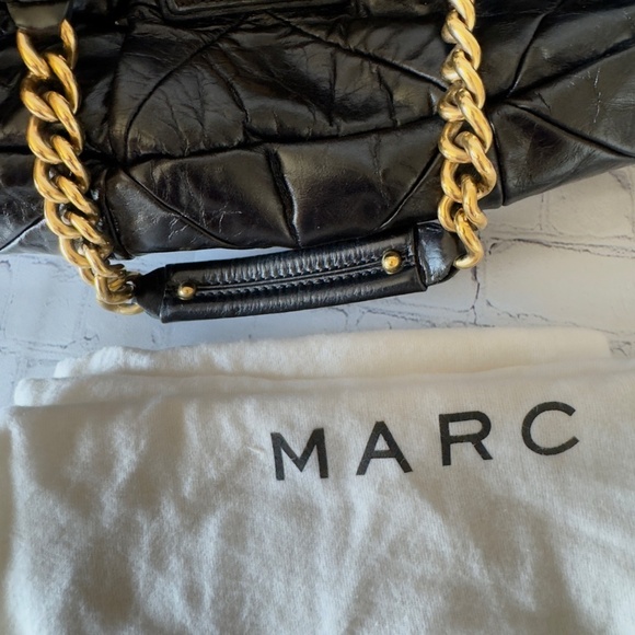 Marc Jacobs Black Quilted Leather Shoulder Bag with Dust Bag - Picture 13 of 16